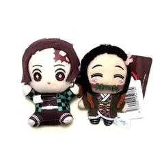 鬼滅の刃 くっつきぬいぐるみバッジ ぬいぐるみ 竈門炭治郎 竈門禰豆子