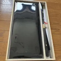 木箱入り未使用品　黒の帯締め 帯揚げセット