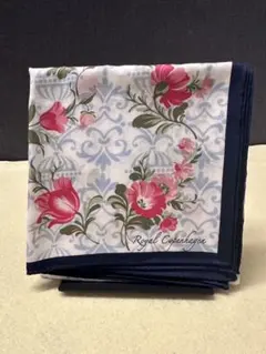Royal Copenhagen 花柄ハンカチ