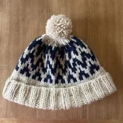 ハンドメイドニット帽