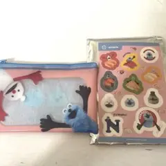 未使用品 スシロー × パペットスンスン クリアポーチ＆シール