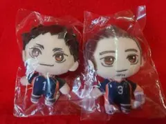 ハイキュー　セガラッキーくじ　　ぬいぐるみマスコット　烏野高校　澤村　東峰旭