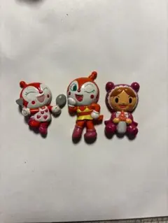 アンパンマンキャラクター フィギュア マグネット 3つ