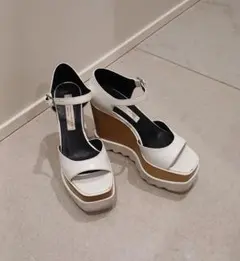 Stella McCartney ウェッジソールサンダル ホワイト