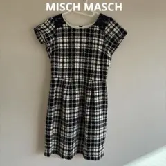 MISCH MASCH ツイードチェック柄 半袖ワンピース