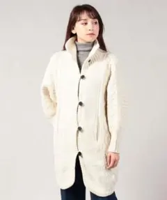 【TICCA】ティッカ ハンドケーブルポンチョ ニット カーディガン