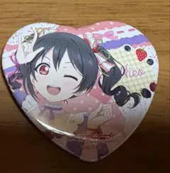 ラブライブ　μ's 矢澤にこ THEキャラカフェ 缶バッジ Cafe party
