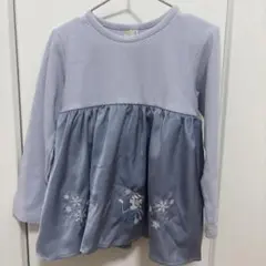 petit main エルサ 刺繍　長袖　チュニック 110cm