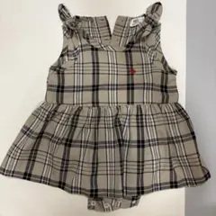 80cm POLO Baby チェック柄 ロンパース