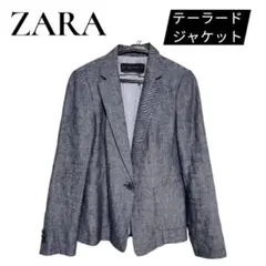ZARA テーラードジャケット　リネン