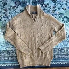 Polo Ralph Lauren ケーブルニット セーター ハーフジップ