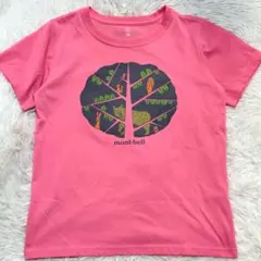 【匿名配送】モンベル　mont-bell　半袖ロゴTシャツ　ピンク　XS