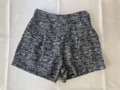 archives アルシーヴ 黒白ツイードショートパンツ