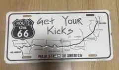 ROUTE 66 ブリキ看板 インテリア 昭和レトロ