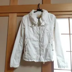 NAVE オンワード樫山 ホワイト 白 ジャケット コットン100% ブルゾン