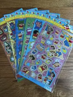 【24時間以内発送】クレヨンしんちゃん キラッとシール 全6種セット