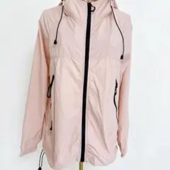 薄手 フード付き 扇風服　ウィンドブレーカー ピンク 服のみ