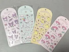 サンリオシール4枚　ぷっくりシール