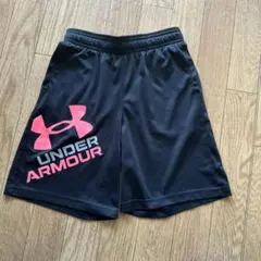 UNDER ARMOUR ハーフパンツ YMD 黒/ピンク
