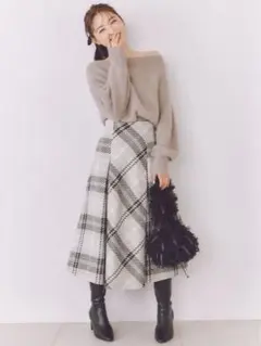 SNIDEL フォックスアルパカオフショルプルオーバー - メルカリ
