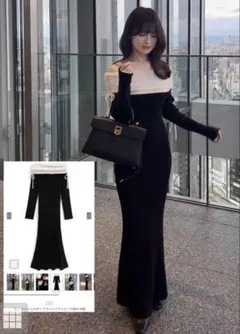 GRL tw1184 ニットワンピース　S