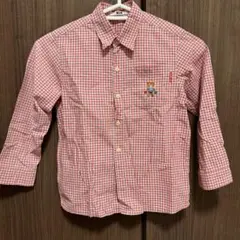 MIKI HOUSE 赤チェックシャツ 120