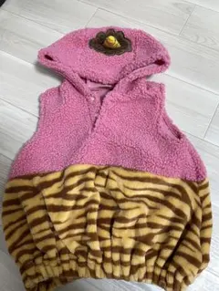 鬼の着ぐるみ風ベスト　ピンク