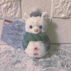 ダッフィー＆フレンズ　ウィンター　雪だるま ジェラトーニ ぬいぐるみチャーム