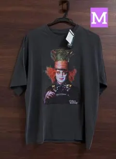 未使用タグ付 映画 アリスインワンダーランド ジョニーデップ TシャツM