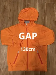 【お値下げしました】 GAP オレンジ 裏地付きフードジャケットのサムネイル