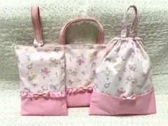 ゆめかわ入園入学セットネコピンクレッスンバック絵本バック上履き袋体操服袋女の子