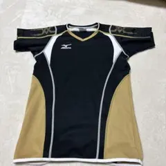 MIZUNO バレーボールシャツ 140cm ブラック ゴールド