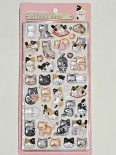 国内正規品　ボンボンドロップシール　和柄　猫
