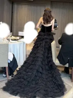 ドレスプロダクション　前撮り　二次会　カラードレス　黒　ウエディング