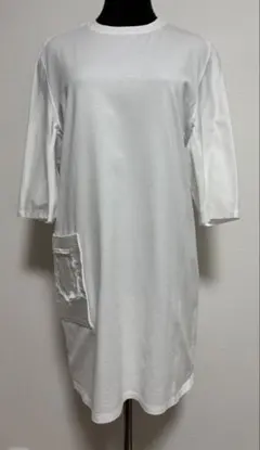 エルメス　ホワイト 半袖 Tシャツワンピース 38のサムネイル