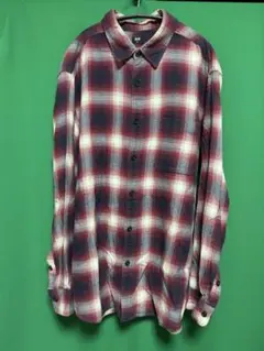 UNIQLO ユニクロ チェックシャツ XL オーバーサイズ 長袖 ネルシャツ
