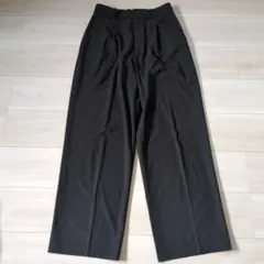 ワイドパンツ丈長め