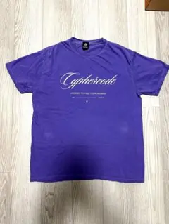 サイファーコード Cypher Tシャツ パープル ヴィンテージロゴ　サイズL