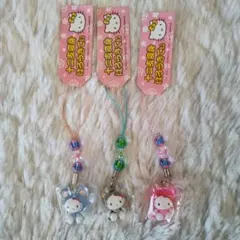 Hello Kitty 十二支変身 3つセット 子 丑 辰 根付ストラップ レア Hello Kitty 十二支変身 3つセット 子 丑 辰 根付ストラップ レア