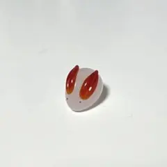 ウサギ　和　ガラス細工　赤
