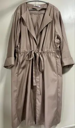 【美品】スプリングコート・ピンクベージュ・3L