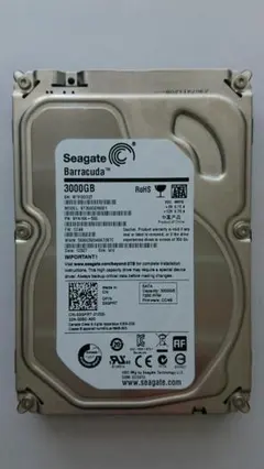Seagate Barracuda 3TB 動作確認済み