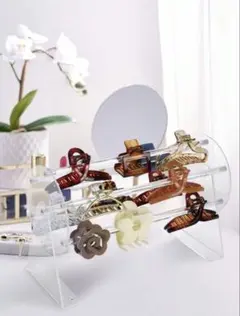 ヘアクリップ カチューシャ 収納 アクリルのサムネイル