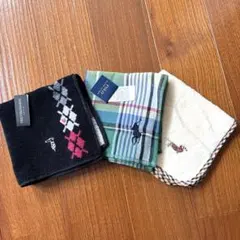 新品未使用　トラサルディ　ボロラルフローレン　ダックス　タオルハンカチ