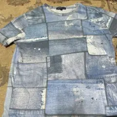 BENO デニムパッチワーク Tシャツ Lのサムネイル