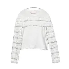 See by Chloe フリルクロップド丈トップス ホワイト Mのサムネイル
