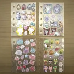 シール帳 シール おすそ分け 4シート しずくちゃん ボンドロ サンリオ 他