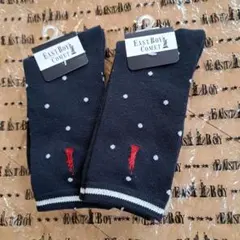 【新品】EAST BOY COMET ネイビー ドット柄 ソックス