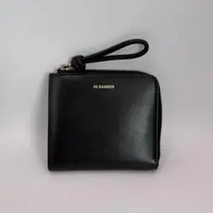 美品 ジルサンダー タングル 財布 レザー コンパクト メンズ L字 
