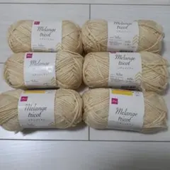 DAISO Melange tricot MT24 エッグイエロー 6個セット
